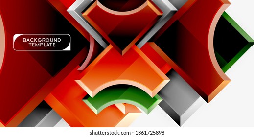 Modern geometrical abstract background. Vector minimal design