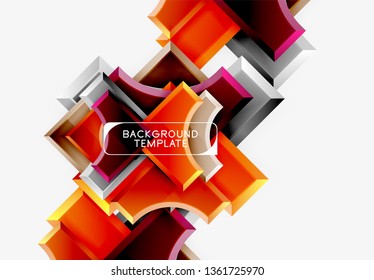 Fondo abstracto geométrico moderno. Diseño mínimo de vectores
