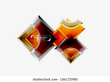 Moderner, geometrischer abstrakter Hintergrund. minimales Vektordesign