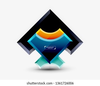 Fondo abstracto geométrico moderno. Diseño mínimo de vectores