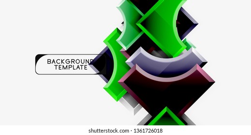 Moderner, geometrischer abstrakter Hintergrund. minimales Vektordesign