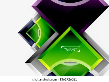 Fondo abstracto geométrico moderno. Diseño mínimo de vectores