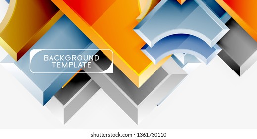 Modern geometrical abstract background. Vector minimal design