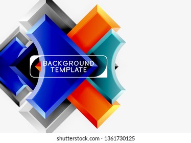 Modern geometrical abstract background. Vector minimal design