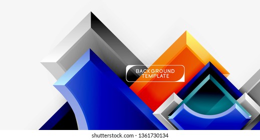 Modern geometrical abstract background. Vector minimal design