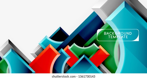 Modern geometrical abstract background. Vector minimal design