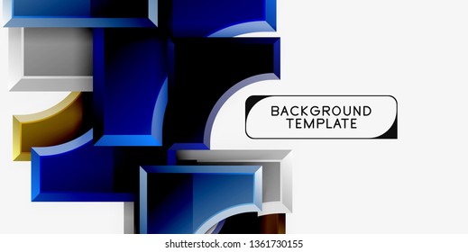 Modern geometrical abstract background. Vector minimal design