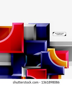 Modern geometrical abstract background. Vector minimal design