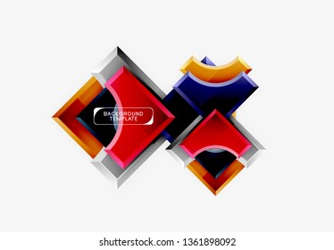 Fondo abstracto geométrico moderno. Diseño mínimo de vectores