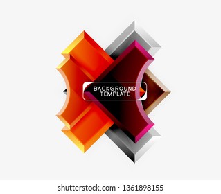 Modern geometrical abstract background. Vector minimal design