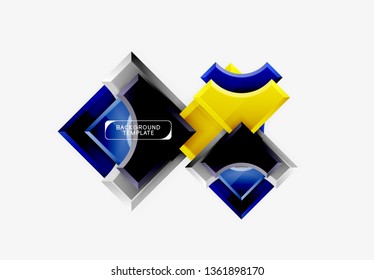 Fondo abstracto geométrico moderno. Diseño mínimo de vectores