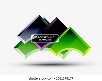 Modern geometrical abstract background. Vector minimal design