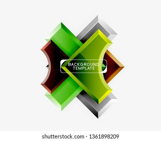 Modern geometrical abstract background. Vector minimal design