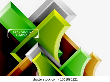 Modern geometrical abstract background. Vector minimal design