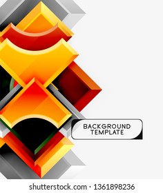 Modern geometrical abstract background. Vector minimal design