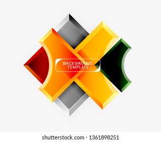 Modern geometrical abstract background. Vector minimal design