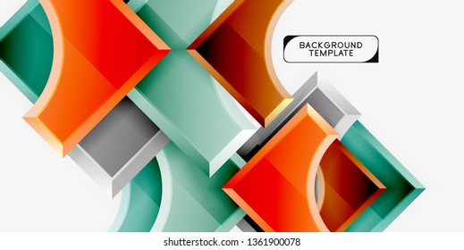 Modern geometrical abstract background. Vector minimal design