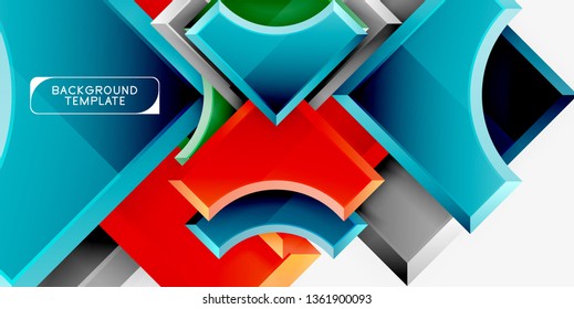 Fondo abstracto geométrico moderno. Diseño mínimo de vectores