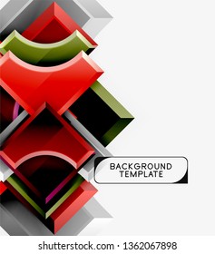 Modern geometrical abstract background. Vector minimal design