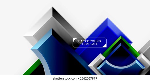 Modern geometrical abstract background. Vector minimal design