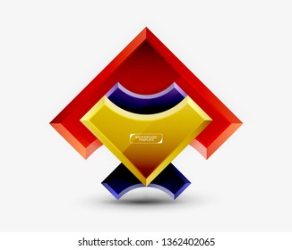 Modern geometrical abstract background. Vector minimal design