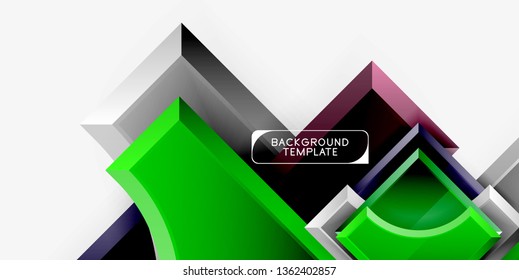 Modern geometrical abstract background. Vector minimal design