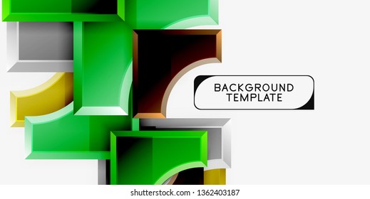 Modern geometrical abstract background. Vector minimal design