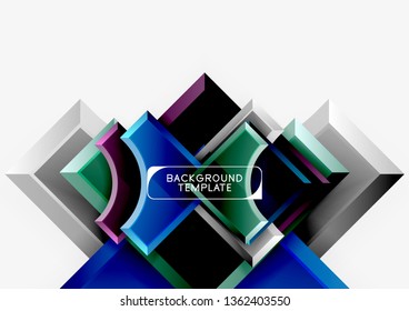 Modern geometrical abstract background. Vector minimal design