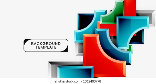 Modern geometrical abstract background. Vector minimal design