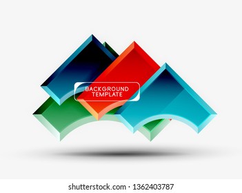 Modern geometrical abstract background. Vector minimal design