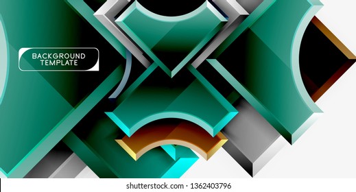 Modern geometrical abstract background. Vector minimal design