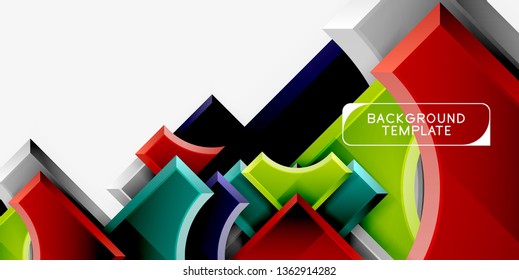 Modern geometrical abstract background. Vector minimal design