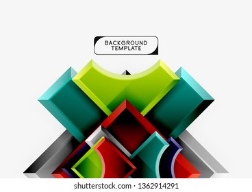 Modern geometrical abstract background. Vector minimal design