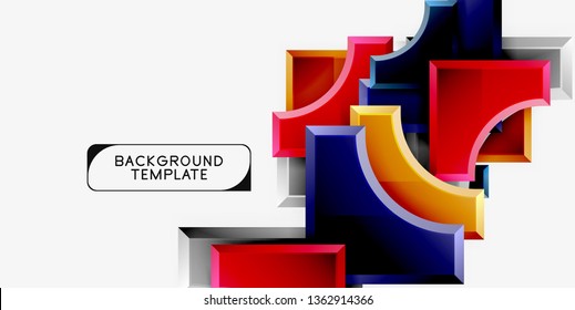 Moderner, geometrischer abstrakter Hintergrund. minimales Vektordesign