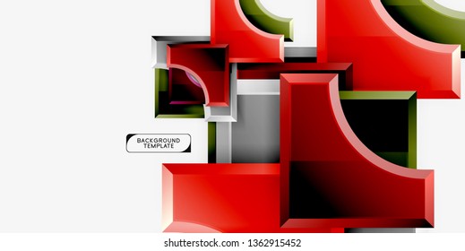 Modern geometrical abstract background. Vector minimal design