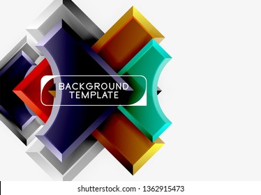 Modern geometrical abstract background. Vector minimal design