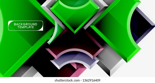 Modern geometrical abstract background. Vector minimal design