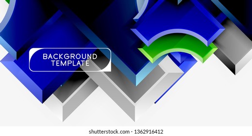 Fondo abstracto geométrico moderno. Diseño mínimo de vectores