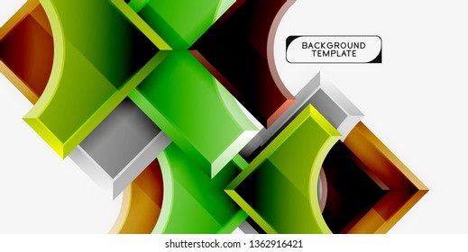 Fondo abstracto geométrico moderno. Diseño mínimo de vectores