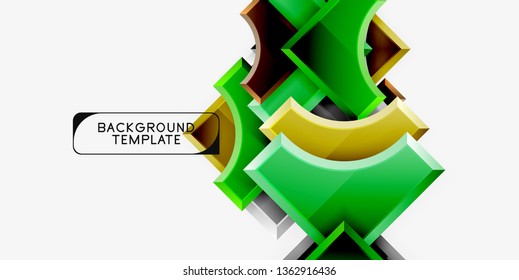 Modern geometrical abstract background. Vector minimal design