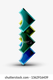 Modern geometrical abstract background. Vector minimal design