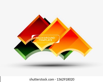 Modern geometrical abstract background. Vector minimal design