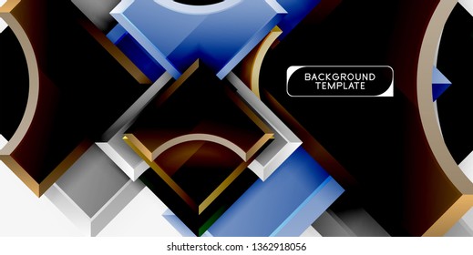 Modern geometrical abstract background. Vector minimal design