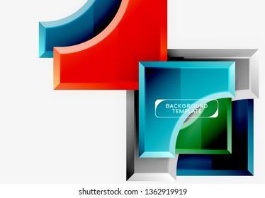 Fondo abstracto geométrico moderno. Diseño mínimo de vectores