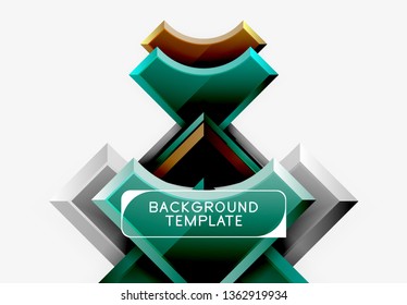 Modern geometrical abstract background. Vector minimal design