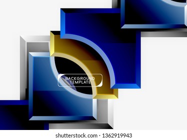 Modern geometrical abstract background. Vector minimal design