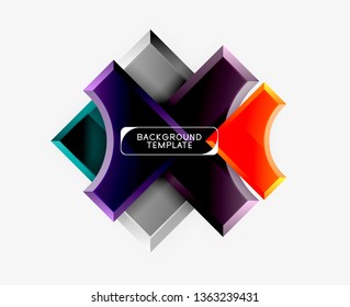 Fondo abstracto geométrico moderno. Diseño mínimo de vectores
