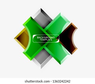 Modern geometrical abstract background. Vector minimal design