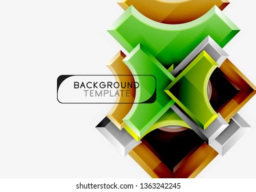 Modern geometrical abstract background. Vector minimal design