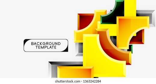 Fondo abstracto geométrico moderno. Diseño mínimo de vectores